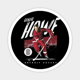 Gordie Howe Detroit Grunge Magnet